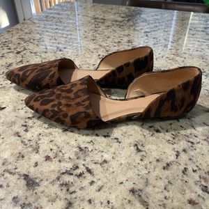 Women’s Leopard Print Side Cutout Flats